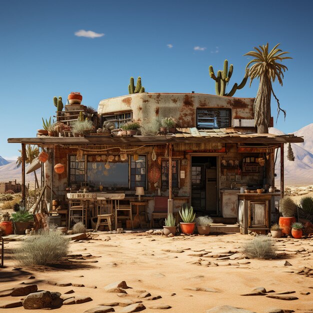 Photo desert punk house