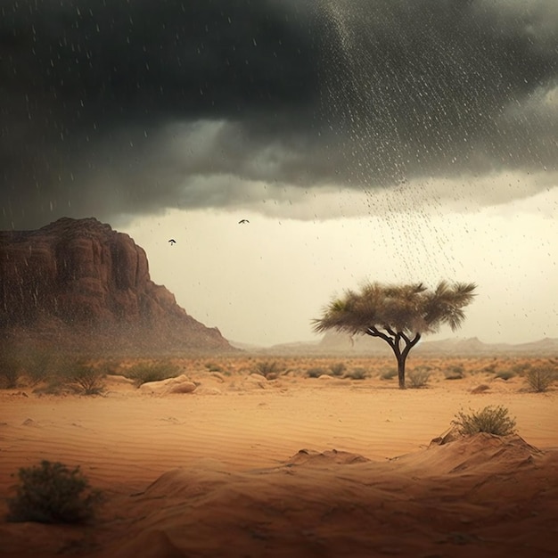 Desert Rain Generative AI