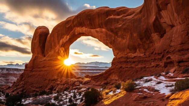 Desert road landscape