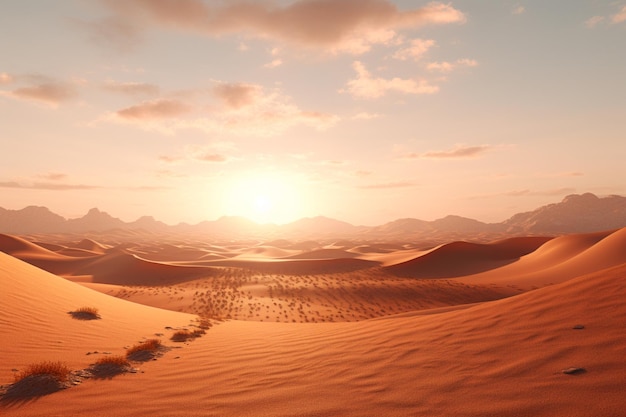 A desert road stretching through a barren landscap 00175 03