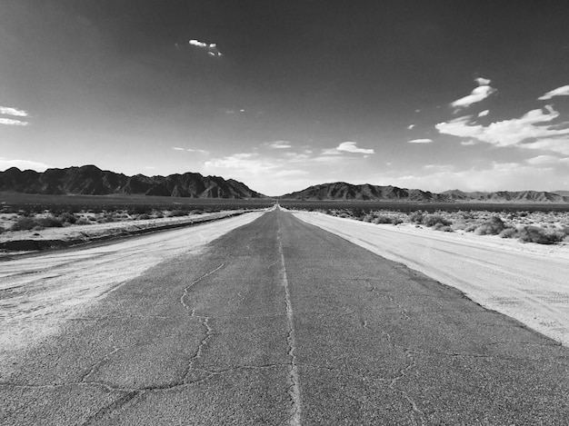 사진 아무데도 사막 도로