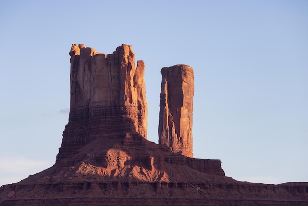 Desert rocky mountain american landscape sunset sky