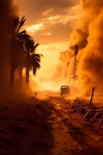 desert sandstorm background image