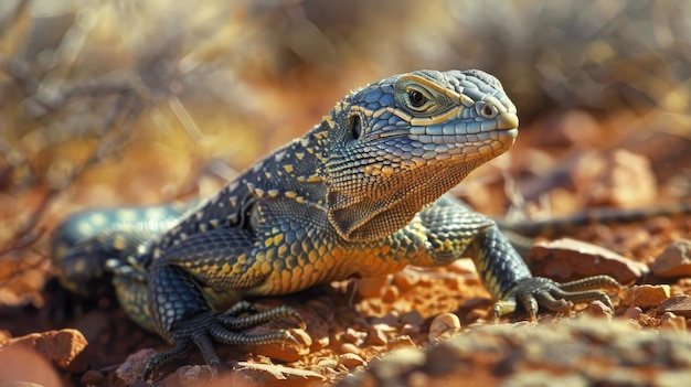 Desert Survivor The Captivating Adaptability and Rugged Beauty of a Sunlit Lizard