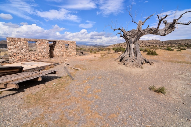 Desert Tabernas in Almeria Province Spain