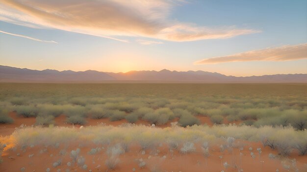 Desert tranquil illustration background