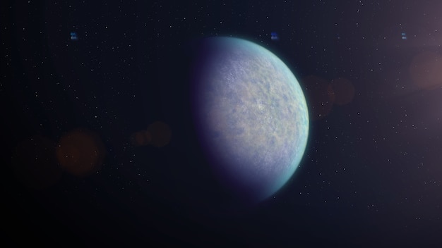 Desert type exoplanet
