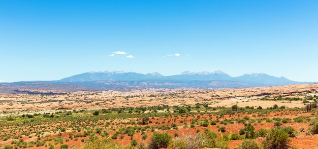 Paesaggio della valle del deserto