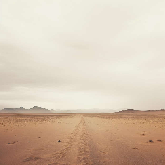 Пустыня, завуалированная серым цветом, запечатлела абсолютную красоту минималистской пейзажной фотографии.