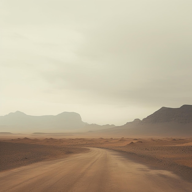 「Desert Veiled in Gray」は、ミニマルな風景写真の厳然たる美しさを捉えています。