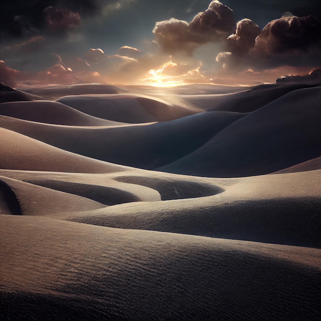 Пустыня с сухой почвой