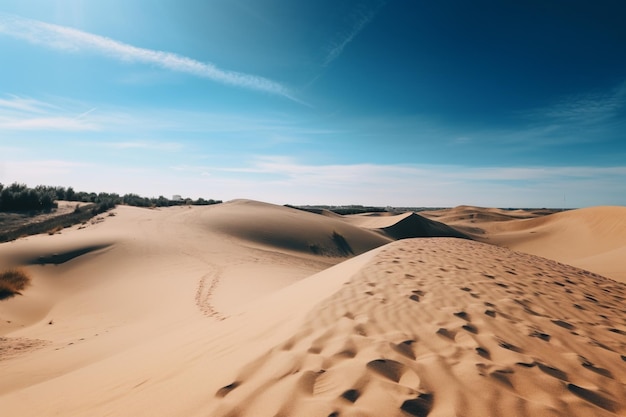 Desert with Dunes Ai generative