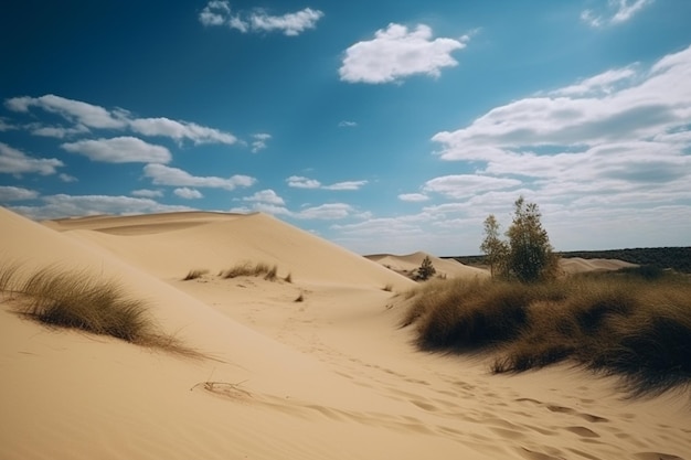 Desert with Dunes Ai generative