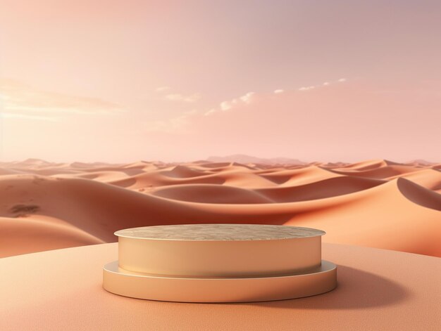 a desert with sand dunes in the background