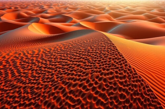 A desert with sand dunes and the word desert on it