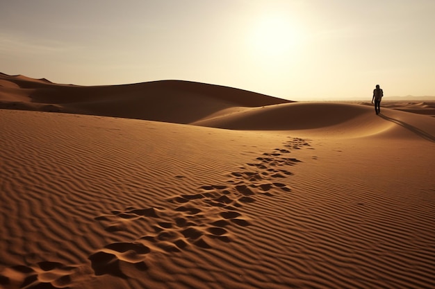 Desert with shadows