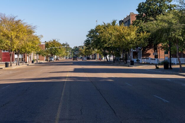 사진 그린빌 (greenville) 의 작은 마을에 있는 버려진 워싱턴 애비 (washington ave)