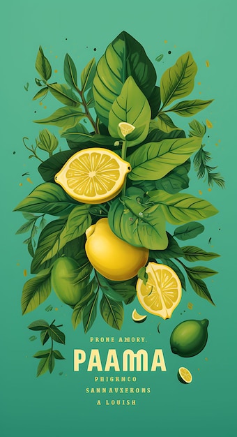Design of Aam Panna Raw Mango and Mint Leaves Decoration Fresh and Zes India Festival Poster Menu