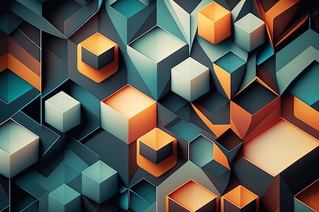 Design of an abstract geometric background