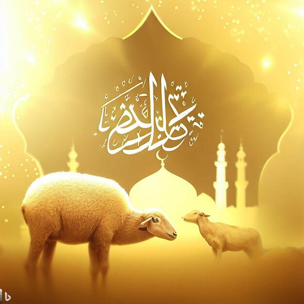 Eid al Fitr Eid al Adha Mahe Muharram Ai 생성과 같은 모든 이슬람 축제를 위한 디자인