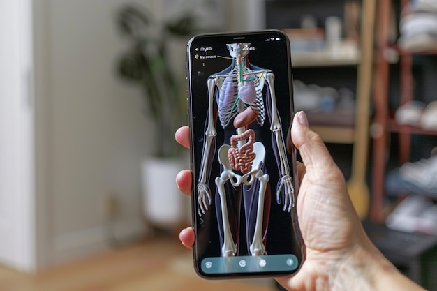 Design an AR app that teaches users about the huma generative ai