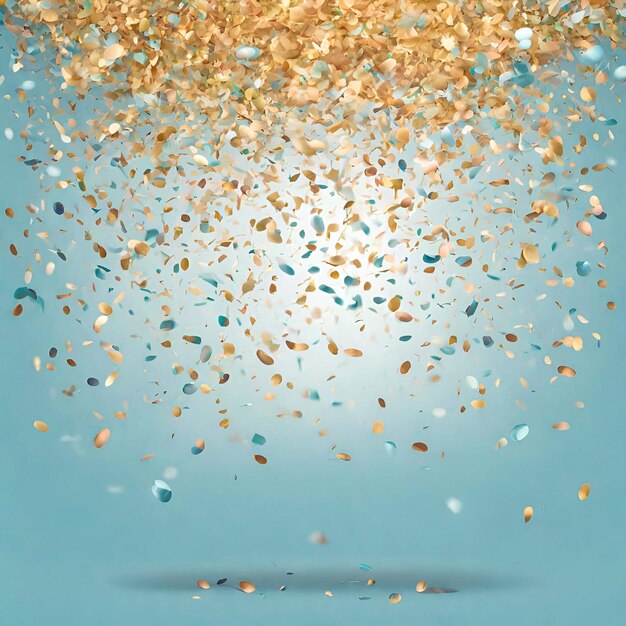 Design a background image resembling a gentle rain of confetti falling from the top of the frame