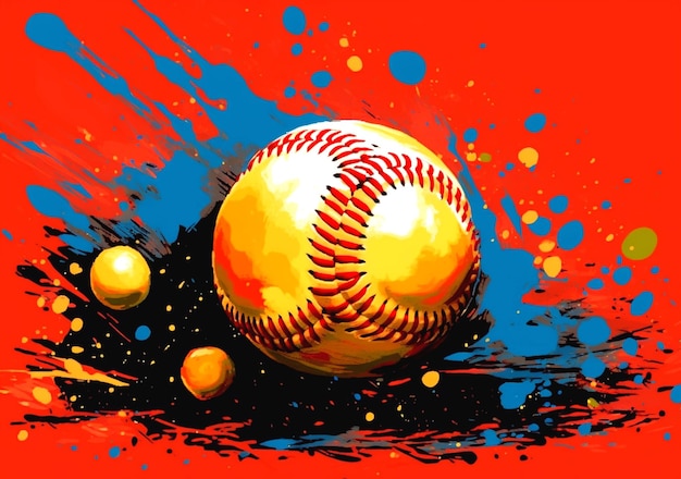 Photo design of baseball