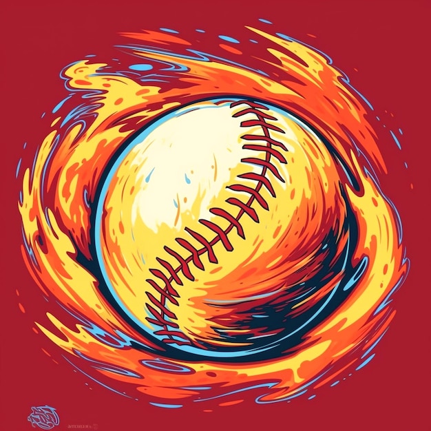 Photo design of baseball