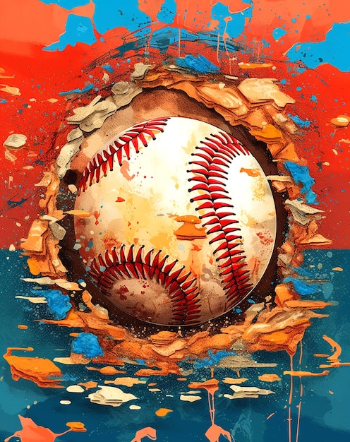 Photo design of baseball