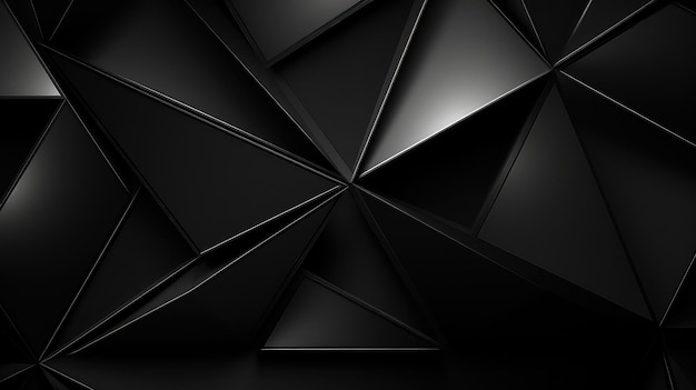 黒の幾何学的な背景をデザインします。