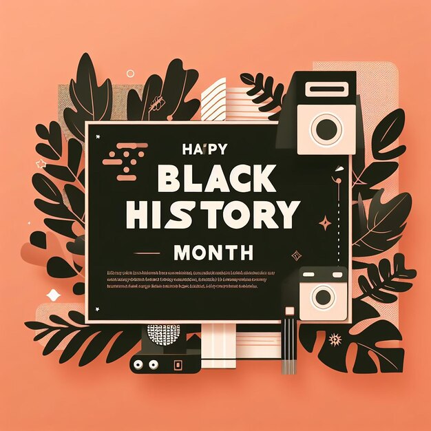 Photo design for black history month festivities