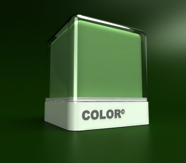 Design block in a green color