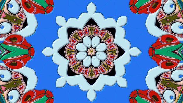 a design in a blue sky