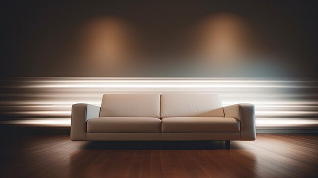 Design blurred interior couch in