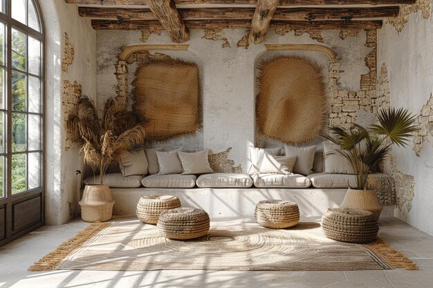 design boho interior and rustic theme inspiration ideas