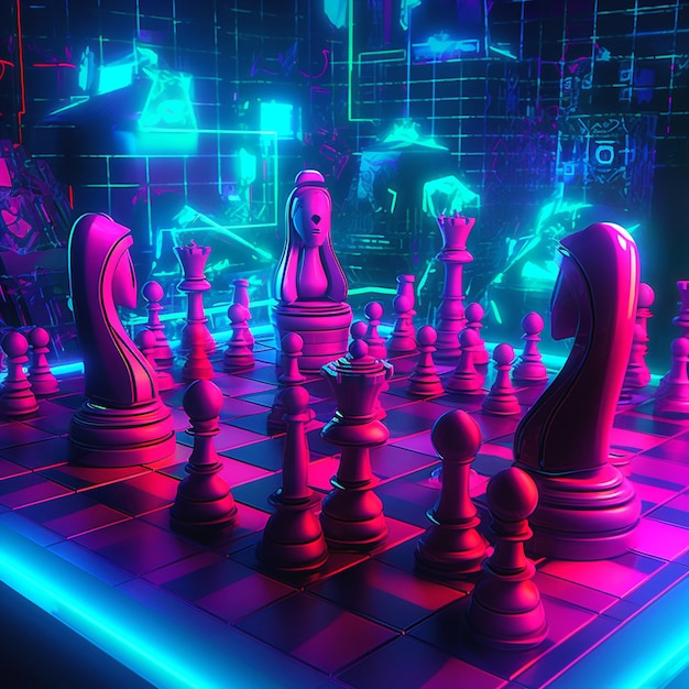 Photo design of chess