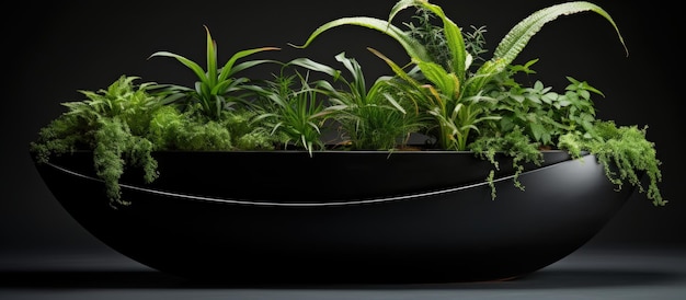 Design of contemporary indoor plant container