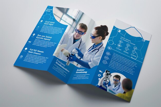 Photo design for corporate flyer