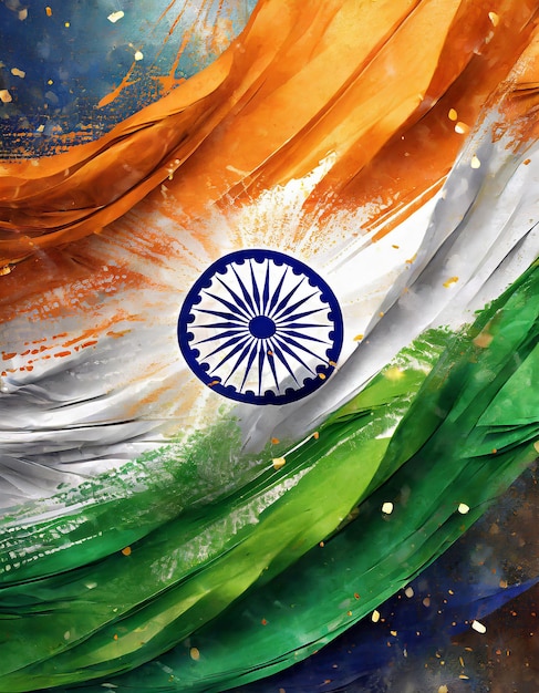 Photo design a creative and imaginative interpretation of the indian flag indian republic day independen