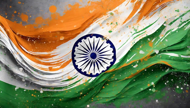 Photo design a creative and imaginative interpretation of the indian flag indian republic day independen