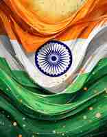 Photo design a creative and imaginative interpretation of the indian flag indian republic day independen