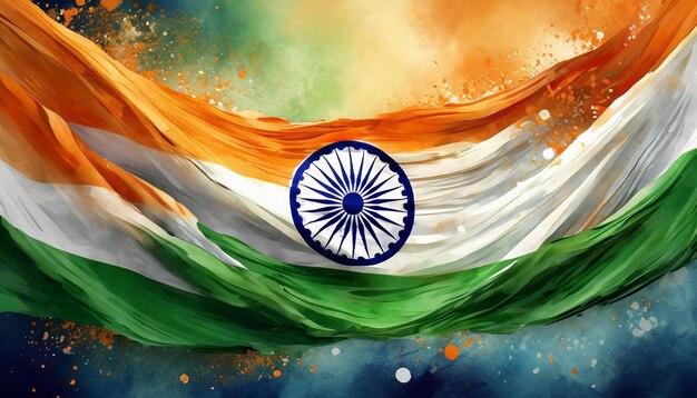 Photo design a creative and imaginative interpretation of the indian flag indian republic day independen