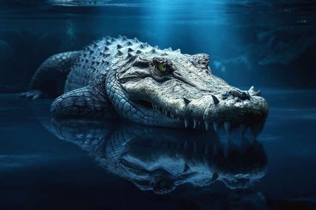 Photo design of crocodile