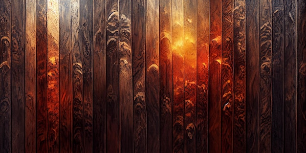 Photo design of dark wood background. 3d illustration. brown wood texture. abstract wood texture