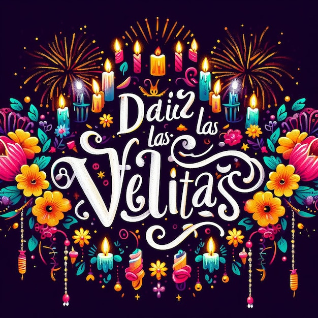 Design for dia de las velitas