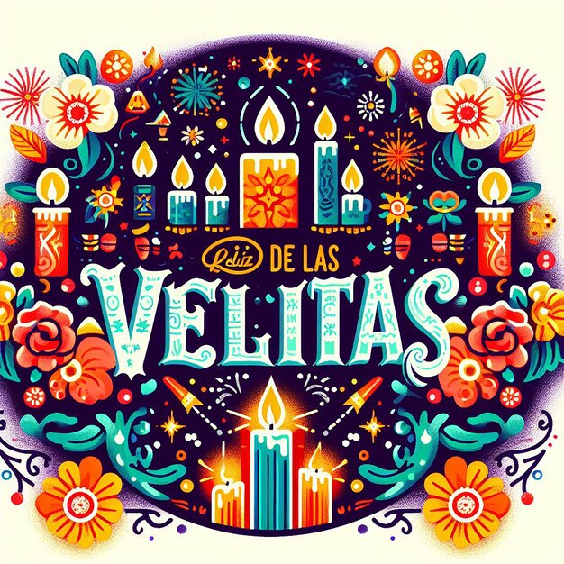 Photo design for dia de las velitas