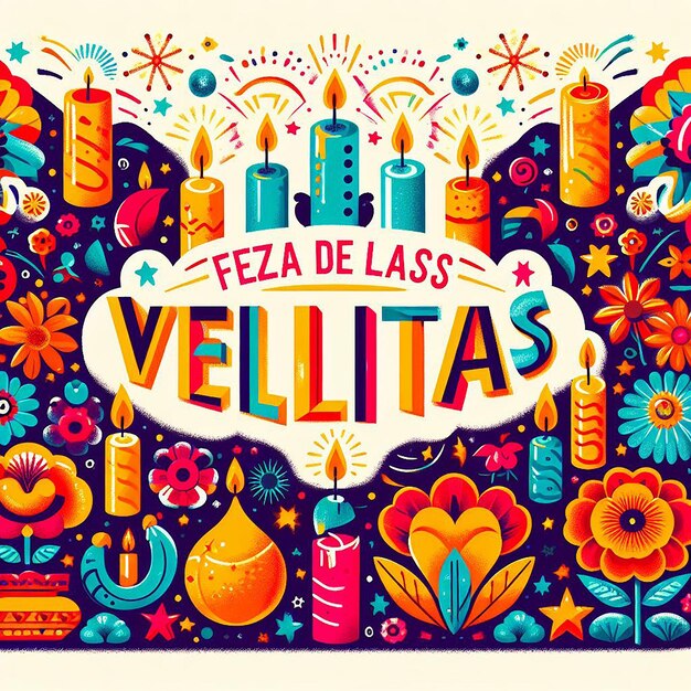 Design for dia de las velitas