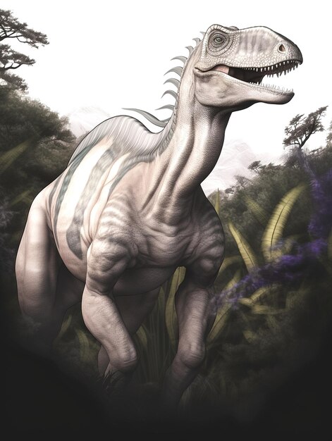 Foto disegno di un dinosauro
