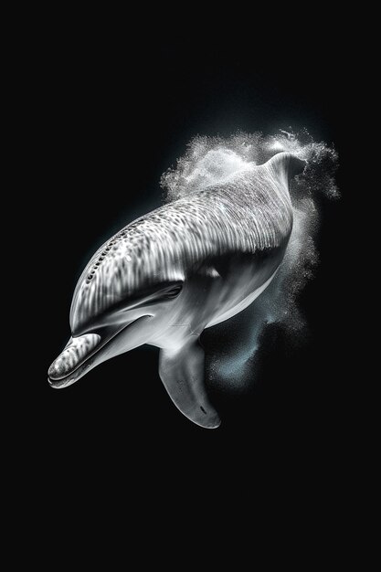 Photo design of dolphin