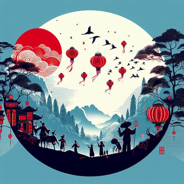 Design for Dongzhi Festival in China